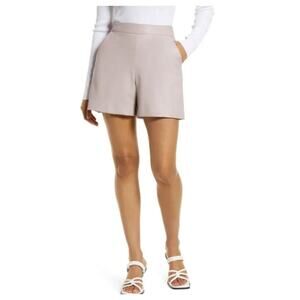 Halogen Women's Faux Leather Shorts in Purple Heaven Size Small